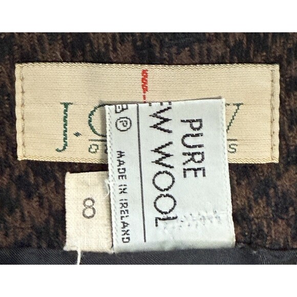 J.Crew Women’s Pure Wool Dark Academia Brown Plaid Maxi Skirt Officecore Sz 8 - Picture 6 of 8